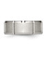 Stainless Steel Brushed Polished Grooved 8mm Edge Band Ring