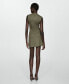 ფოტო #5 პროდუქტის Women's Short Buttoned Dress