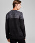 Men's Regular-Fit Brushed Ombré Stripe Crewneck Sweater, Created for Macy's