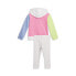 Фото #2 товара Puma TwoPiece Fleece Hoodie & Leggings Set Toddler Girls Grey, Pink Casual Tops