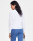 Women's Embellished Tie-Hem Shirt, Created for Macy's