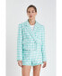 Women's Textured Double Breasted Blazer