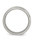 Фото #2 товара Stainless Steel Polished Brushed Center 8mm Edge Band Ring
