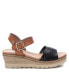 ფოტო #2 პროდუქტის Women's Wedge Sandals By Black