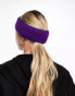 My Accessories London fair isle knitted headband in purple