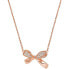 Фото #2 товара charming bronze necklace with a bow EG3543221