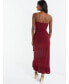 Фото #3 товара Women's Slinky Chain Strap Wrap Dress