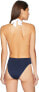 Фото #2 товара Derek Lam 10 Crosby Womens 182955 Deep V Maillot Belt One Piece Swimsuit Size S