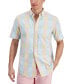 Фото #1 товара Men's Short Sleeve Button Front Madras Plaid Shirt, Created for Macy's