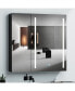 Фото #1 товара Зеркало настенное с подсветкой Simplie Fun 30x30 дюймов двустворчатое для ванной комнаты