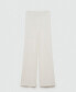 ფოტო #2 პროდუქტის Women's Straight Knitted Pants