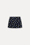 Фото #11 товара Короткая юбка из ткани с принтом — zw collection ZARA
