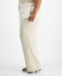 Фото #3 товара Plus Size High-Rise Wide-Leg Satin Pants, Created for Macy's