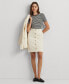 Petite Cotton Pencil Miniskirt