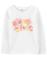 Toddler Thankful Thanksgiving Long-Sleeve Graphic Tee 2T