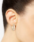 ფოტო #2 პროდუქტის Polished Round Hoop Earrings in 10k Yellow Gold