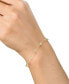 ფოტო #4 პროდუქტის Diamond Bezel Chain Bracelet (1/10 ct. t.w.) in Sterling Silver, 14k Gold-Plated Sterling Silver or 14k Rose Gold-Plated Sterling Silver