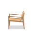 Фото #3 товара Delaney Mid-Century Modern Oak Finished Wood and Hemp Accent Chair