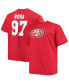 Фото #2 товара Men's Nick Bosa Scarlet San Francisco 49ers Big and Tall Player Name and Number T-shirt