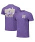 Фото #1 товара Men's and Women's Purple TCU Horned Frogs Hyper Local Welcome to Campus T-Shirt