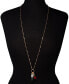 ფოტო #2 პროდუქტის Gold-Tone Glass Bead Christmas Bulb Long Pendant Necklace, 28" + 3" extender