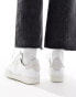 AllSaints Thelma leather trainers in white