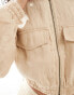 Mango textured lightweight co-ord jacket in light beige