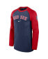 Men's Navy Boston Red Sox Authentic Collection Game Time Raglan Performance Long Sleeve T-Shirt Синий, 2XL - фото #2