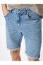 Фото #10 товара Шорты джинсовые узкие с карманами Koton Slim Fit