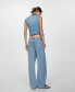 ფოტო #6 პროდუქტის Women's Medium-Rise Wide Leg Jeans