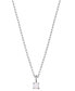 Opal (4mm) Solitaire 18" Pendant Necklace in Sterling Silver, Created for Macy's