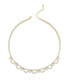 ფოტო #1 პროდუქტის 18k Gold Plated Brass Tennis Necklace