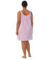 ფოტო #7 პროდუქტის Plus Size Cotton Knit Double-Strap Nightgown