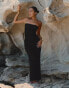 Фото #1 товара 4th & Reckless x Luana Barron emily crochet maxi bandeau beach dress in black