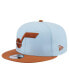 Фото #1 товара Men's Light Blue/Brown Utah Jazz 2-Tone Color Pack 9fifty Snapback Hat