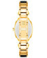 ფოტო #3 პროდუქტის Women's Three-Hand Quartz Gold-Tone Alloy with Black Enamel Bracelet Watch, 24mm