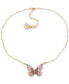 ფოტო #1 პროდუქტის Gold-Tone Butterfly Pendant Necklace, 16" + 3" extender