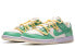 【定制球鞋】 Nike Dunk Low Retro 解构鞋带 GAMEBOY 镭射 手绘喷绘 低帮 板鞋 男款 黄绿白 / Кроссовки Nike Dunk Low DJ6188-100