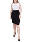 ფოტო #5 პროდუქტის Petite 3/4 Sleeve Textured Knit 2 Piece Dress Set