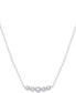 ფოტო #1 პროდუქტის Lab-Created Diamond Graduated 18" Statement Necklace (1/5 ct. t.w.) in Sterling Silver