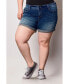 ფოტო #1 პროდუქტის Plus Size Denim Shorts