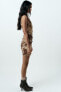 Animal print tulle dress