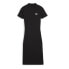 Фото #1 товара Puma Classics Ribbed Short Sleeve T-Shirt Dress Womens Black Casual 62425601