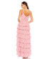 Women's Ieena Ruffled Tiered Sleeveless Gown