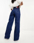 Tommy Jeans Claire high rise wide leg side tab jeans in dark wash