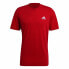 Фото #1 товара Футболка с коротким рукавом мужская Adidas Essential Logo Красный