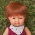 MINILAND Caucasic Red Red 38 cm Baby Doll