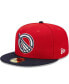 ფოტო #1 პროდუქტის Men's Red, Navy Greenville Drive Marvel x Minor League 59FIFTY Fitted Hat