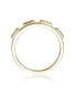 ფოტო #4 პროდუქტის RA 14K Gold Plated Baguette Cubic Zirconia Band Ring