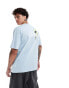 Фото #4 товара The North Face Expedition Stickers backprint oversized t-shirt in light blue exclusive to ASOS